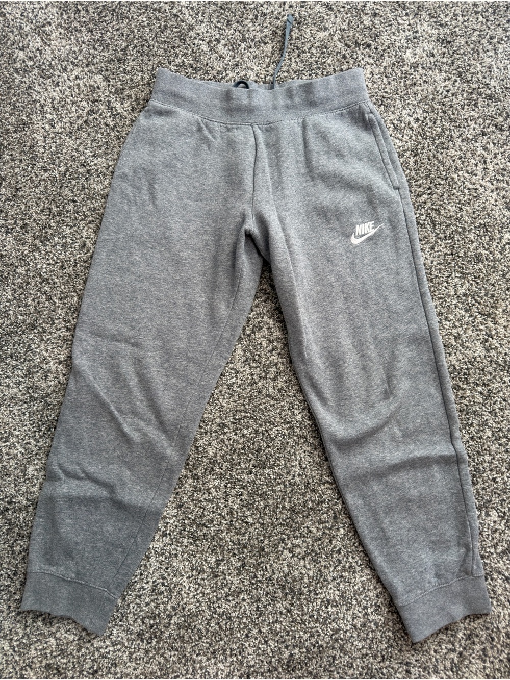 Nike Kids Gray Drawstring Fleece Joggers